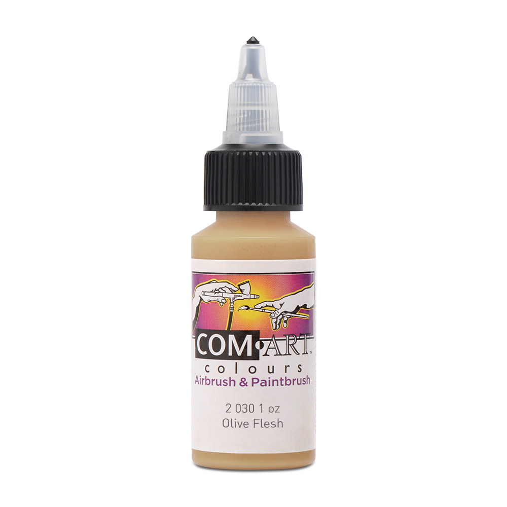 Com Art Colours Acrylic Transparent Olive Flesh 1 oz