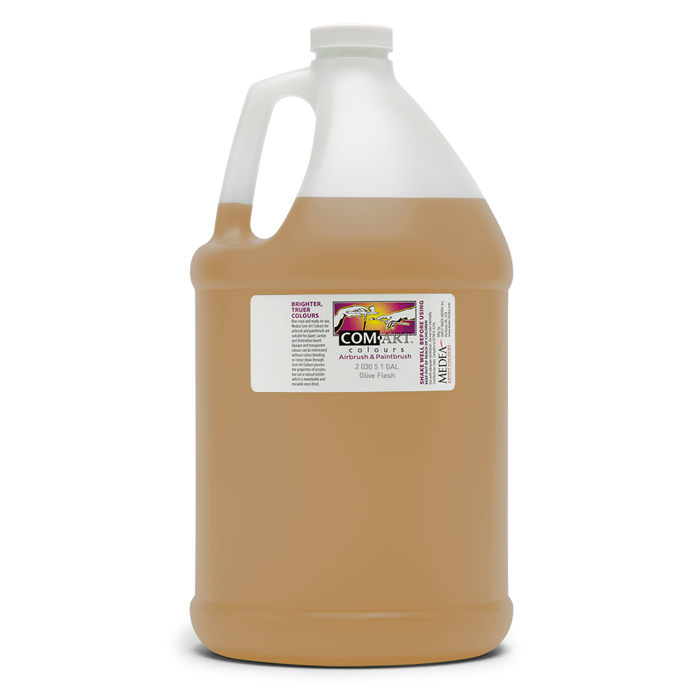 Com Art Colours Acrylic Transparent Olive Flesh 1 gal