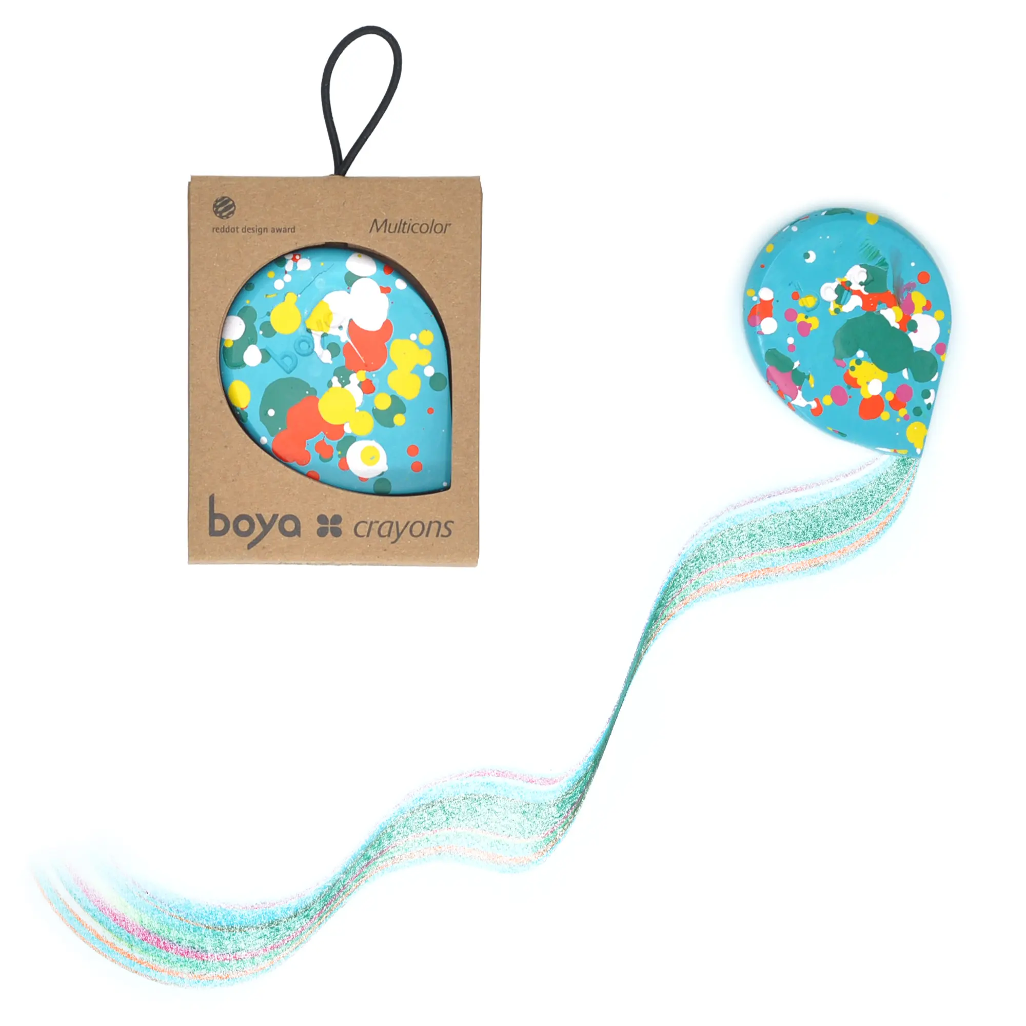 Boya Crayons Confetti Turquoise Blue