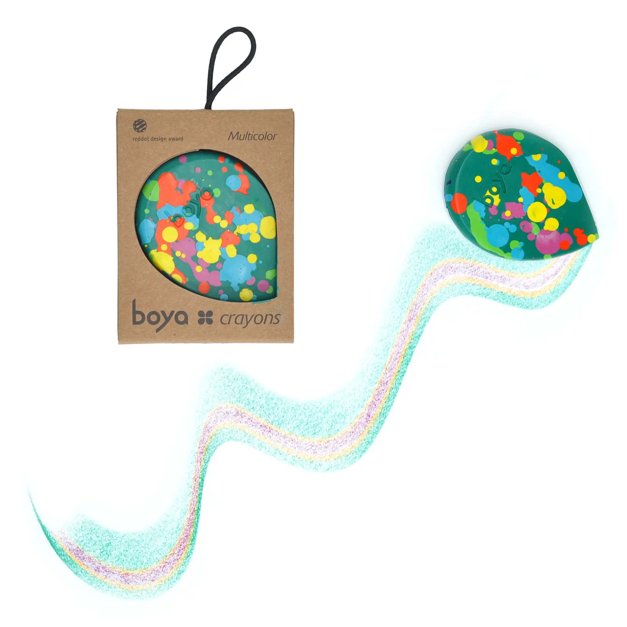 Boya Crayons Confetti Aprille Green