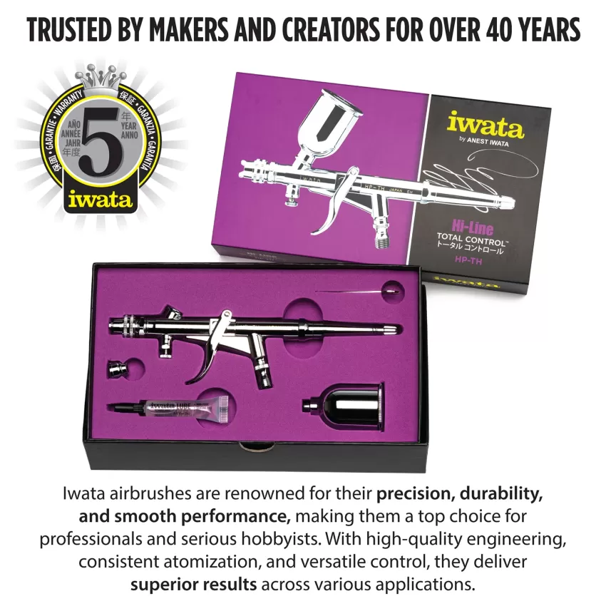 Iwata Hi-Line HP-TH Gravity Feed Dual Action Trigger Airbrush - alt-1 thumbnail