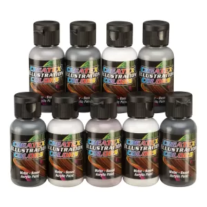 Createx Colors Illustration Neutral Grey Set, 1oz.