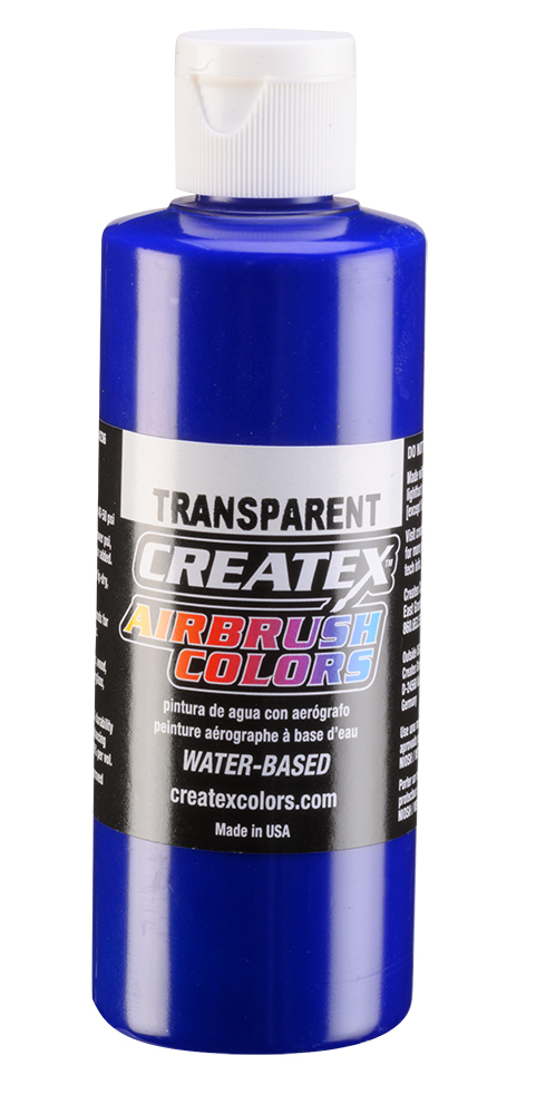 Createx Airbrush Colors Transparent Ultramarine Blue, 4 oz.