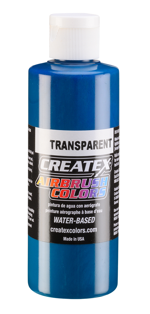 Createx Airbrush Colors Transparent Turquoise, 4 oz.