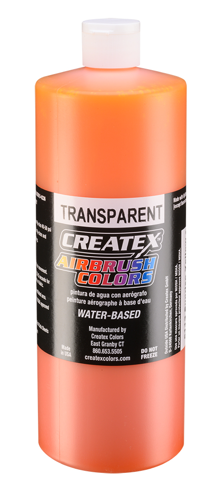 Createx Airbrush Colors Transparent Sunrise Yellow, 32 oz.