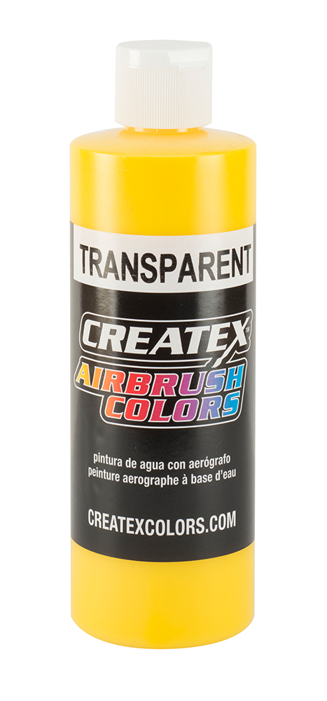 Createx Airbrush Colors Transparent Brite Yellow, 8 oz.