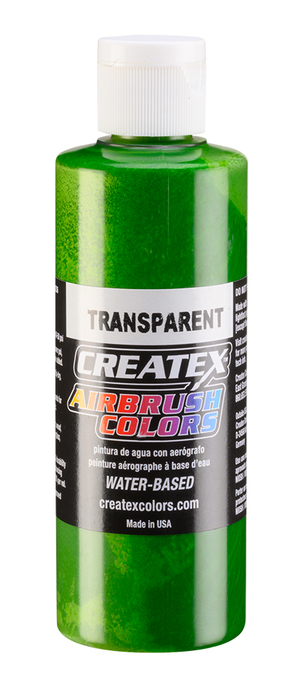 Createx Airbrush Colors Transparent Tropical Green, 4 oz.