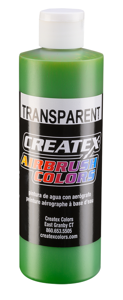 Createx Airbrush Colors Transparent Tropical Green, 8 oz.