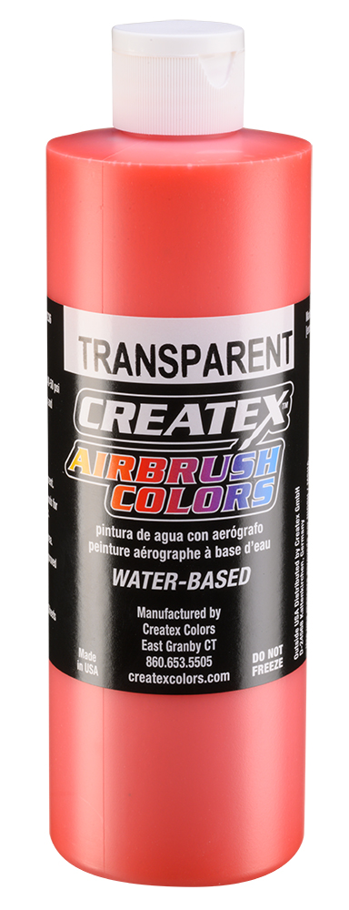 Createx Airbrush Colors Transparent Sunset Red, 16 oz.