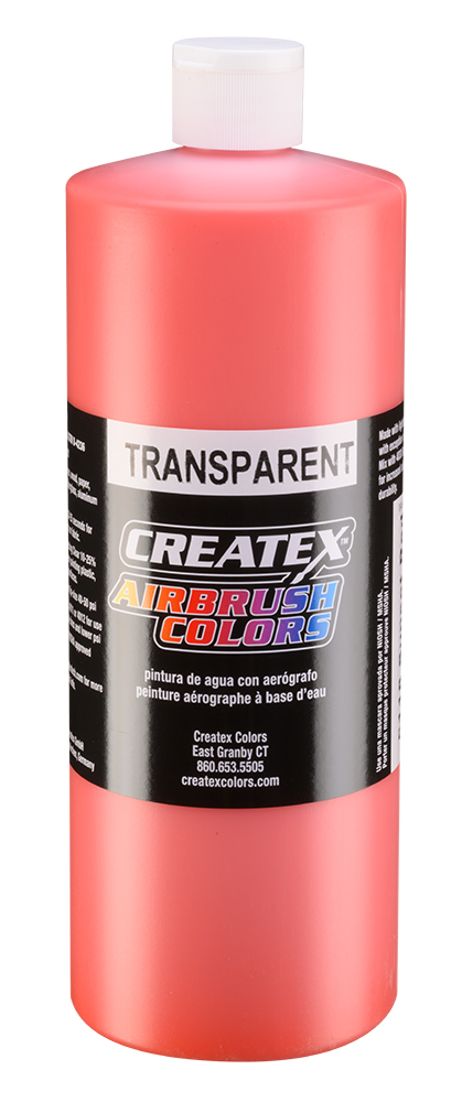 Createx Airbrush Colors Transparent Sunset Red, 32 oz.