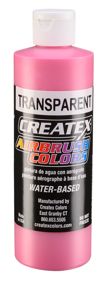 Createx Airbrush Colors Transparent Flamingo Pink, 8 oz.