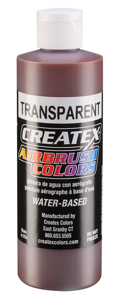 Createx Airbrush Colors Transparent Light Brown, 8 oz.