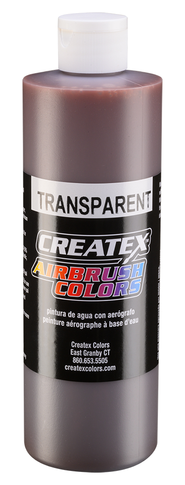 Createx Airbrush Colors Transparent Light Brown, 16 oz.