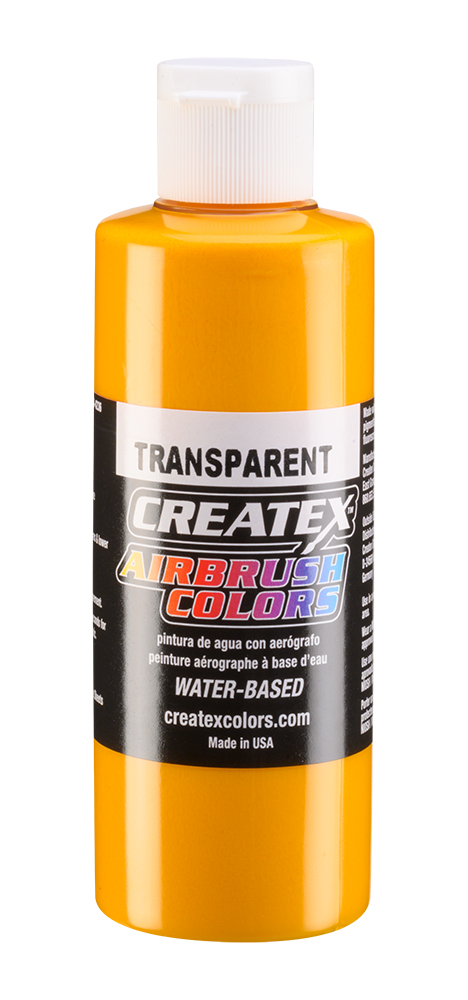 Createx Airbrush Colors Transparent Canary Yellow, 4 oz.