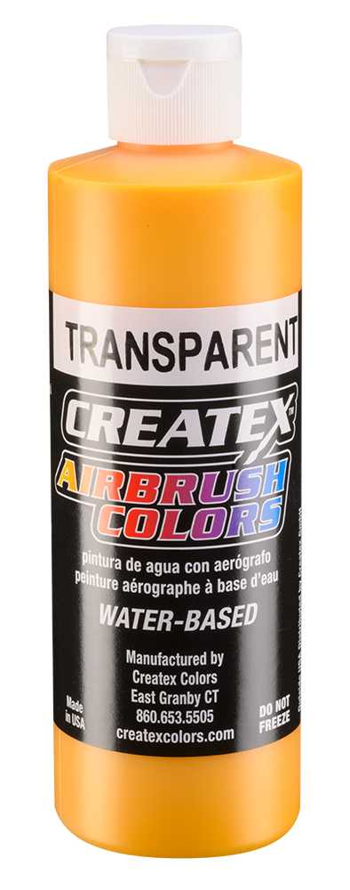 Createx Airbrush Colors Transparent Canary Yellow, 8 oz.