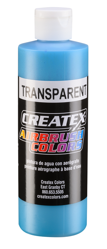 Createx Airbrush Colors Transparent Maui Blue, 8 oz.