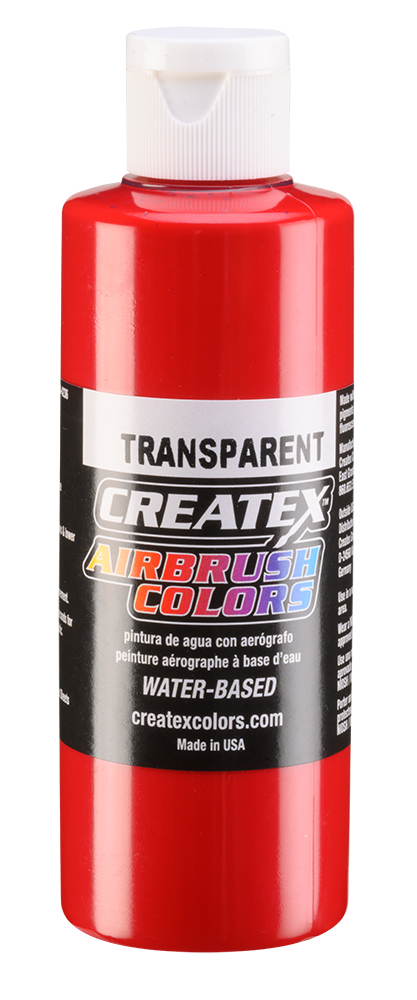 Createx Airbrush Colors Transparent Carmine, 4 oz.