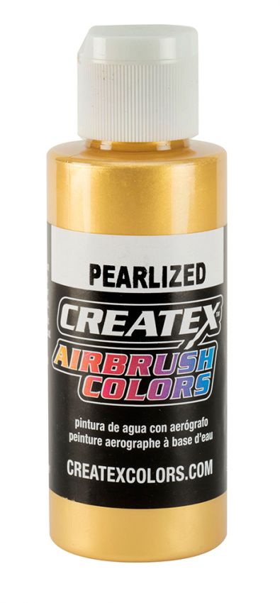 Createx Airbrush Colors Pearl Satin Gold, 2 oz.: Iwata-Medea