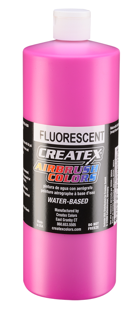 Createx Airbrush Colors Fluorescent Raspberry, 32 oz.