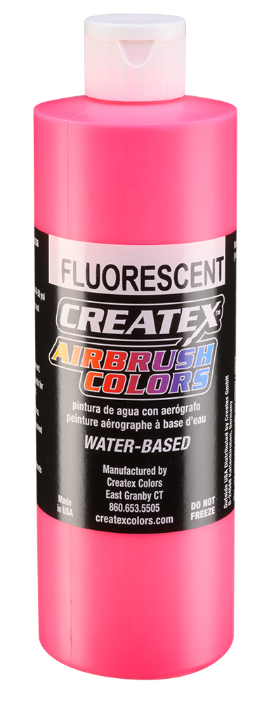 Createx Airbrush Colors Fluorescent Hot Pink, 16 oz.