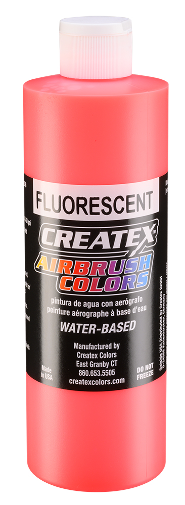 Createx Airbrush Colors Fluorescent Red, 16 oz.