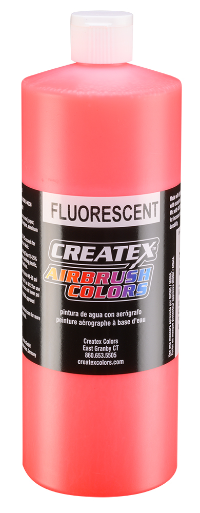 Createx Airbrush Colors Fluorescent Red, 32 oz.