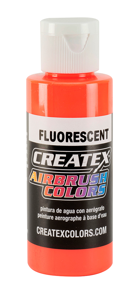 Createx Airbrush Colors Fluorescent Orange, 2 oz.