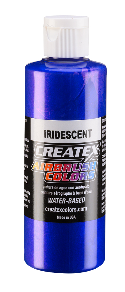 Createx Airbrush Colors Iridescent Electric Blue, 4 oz.