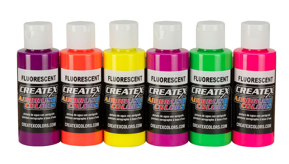 Createx Airbrush Color - 2 oz, Fluorescent Orange