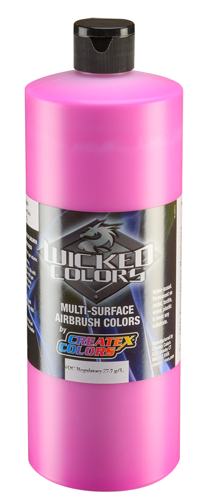 Createx Wicked Colors Fluorescent Raspberry, 32 oz.: Anest Iwata-Medea ...