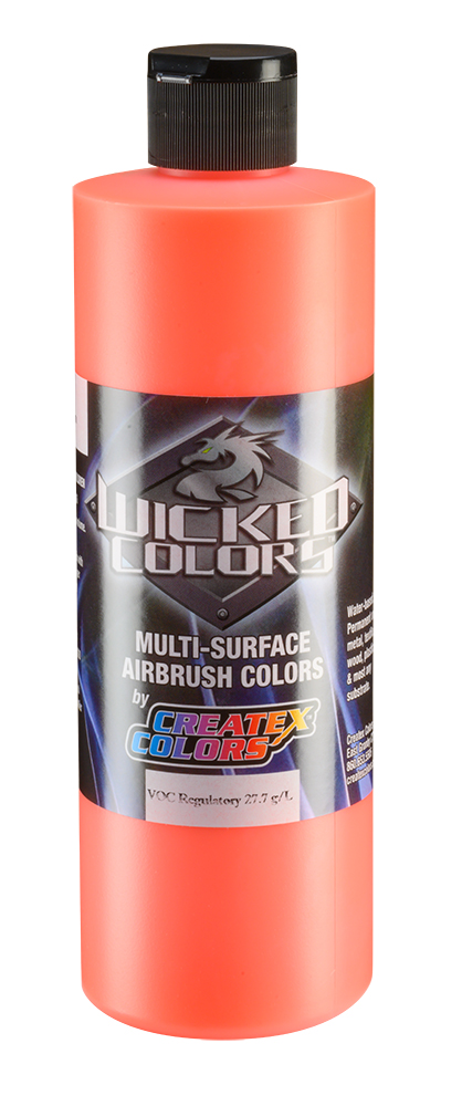 Createx Wicked Colors Fluorescent Orange, 16 oz.