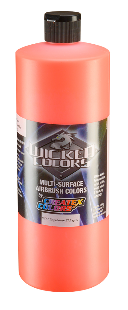 Createx Wicked Colors Fluorescent Orange, 32 oz.