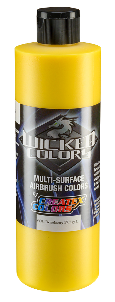 Createx Wicked Detail Colors Yellow, 16 oz.