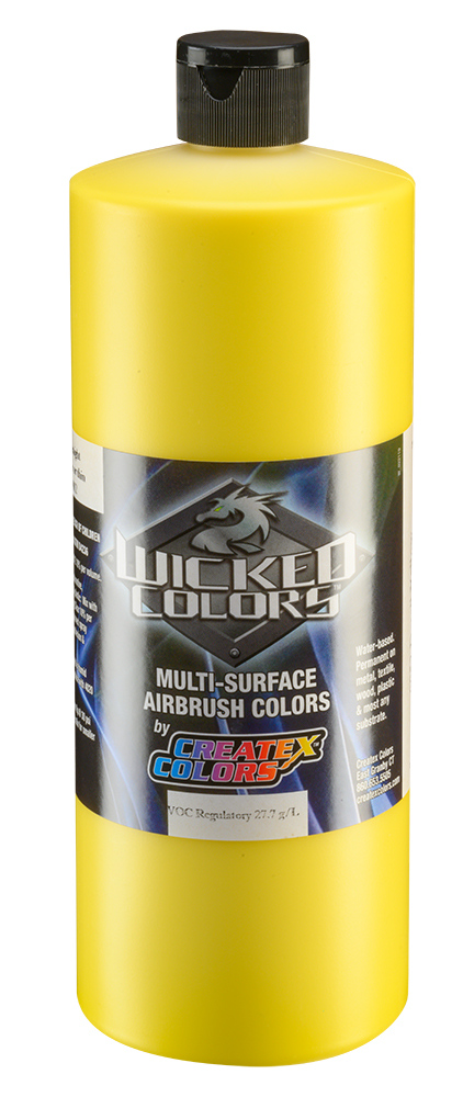 Createx Wicked Detail Colors Yellow, 32 oz.