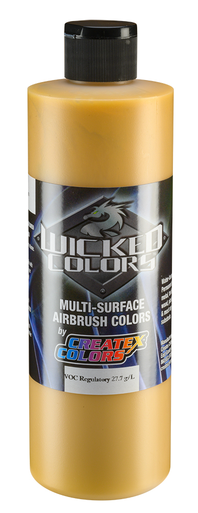 Createx Wicked Detail Colors Raw Sienna, 16 oz.