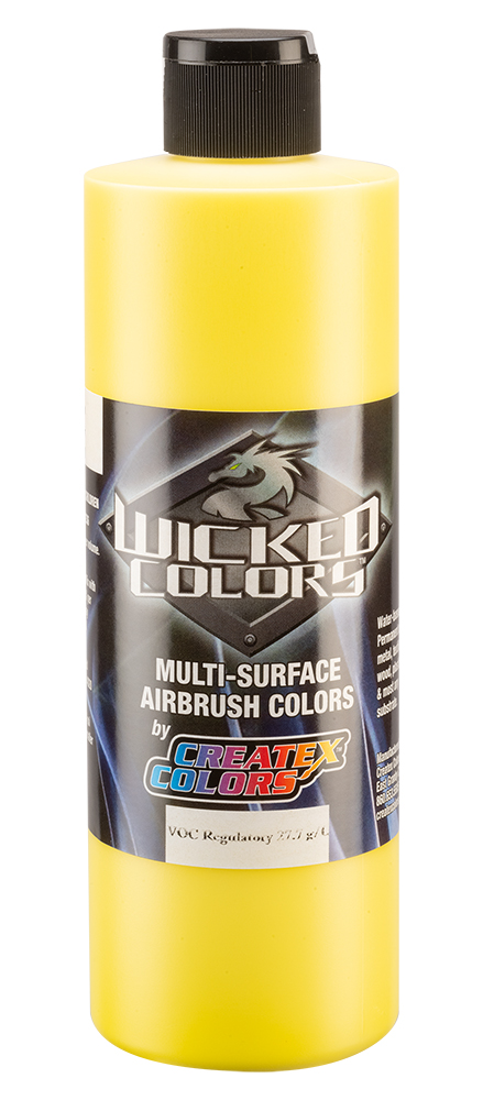 Createx Wicked Opaque Colors Bismuth Vanadate Yellow, 16 oz.