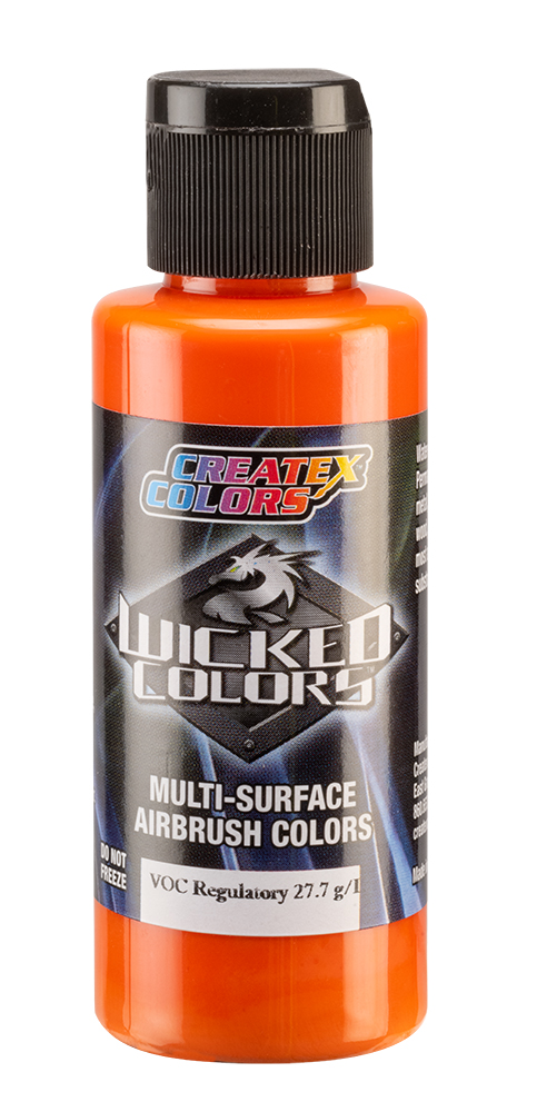 Createx Wicked Opaque Colors Pyrrole Orange, 2 oz.