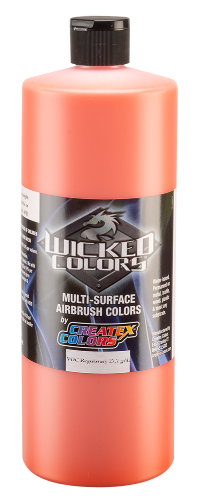 Createx Wicked Opaque Colors Pyrrole Orange, 32 oz.