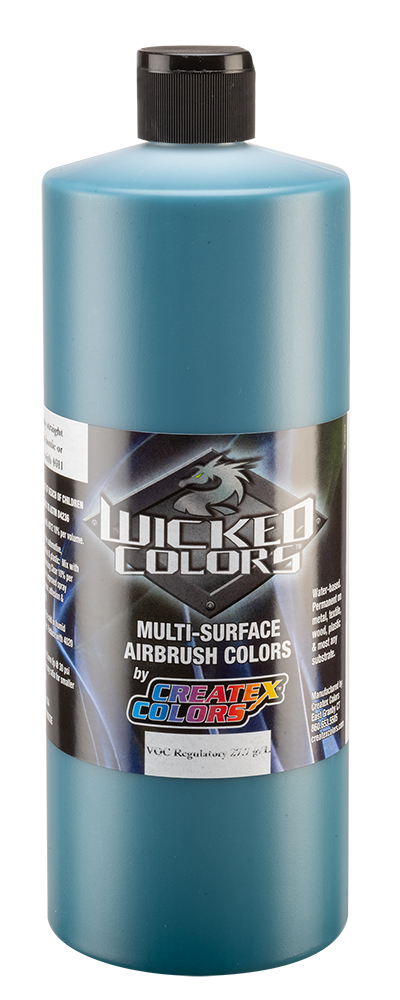 Createx Wicked Opaque Colors Phthalo Green, 32 oz.