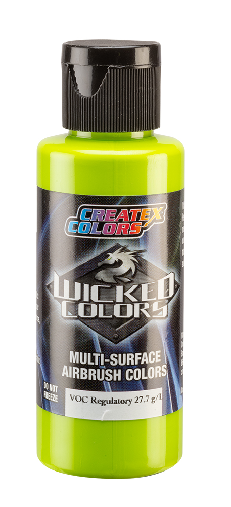 Createx Wicked Opaque Colors Limelight Green, 2 oz.