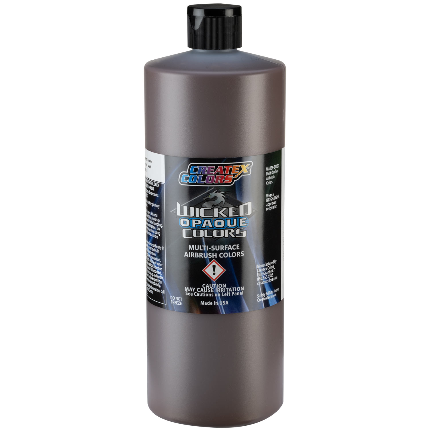 Createx Wicked Opaque Colors Brown Oxide, 32 oz.