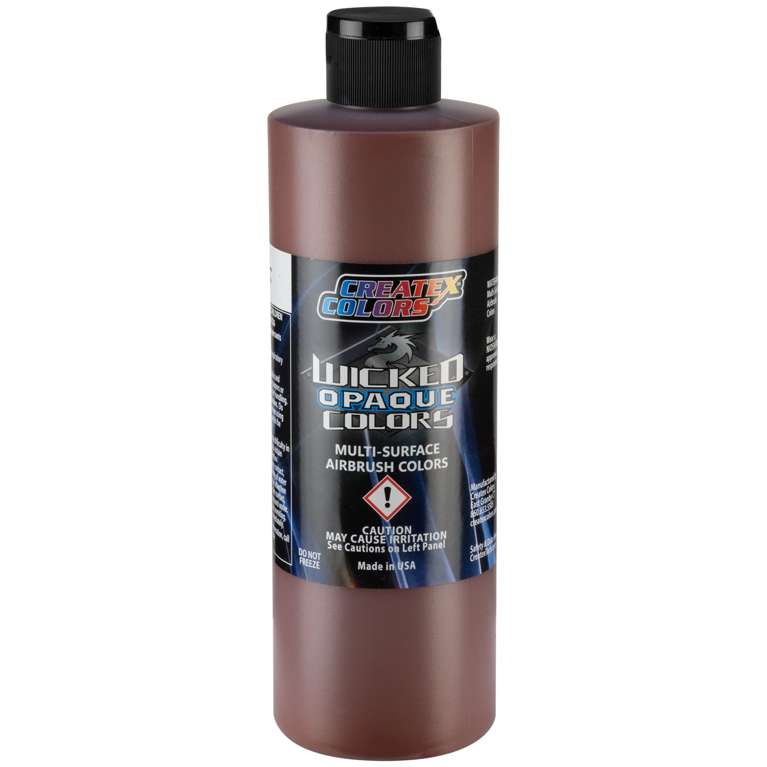 Createx Wicked Opaque Colors Burnt Sienna, 16 oz.