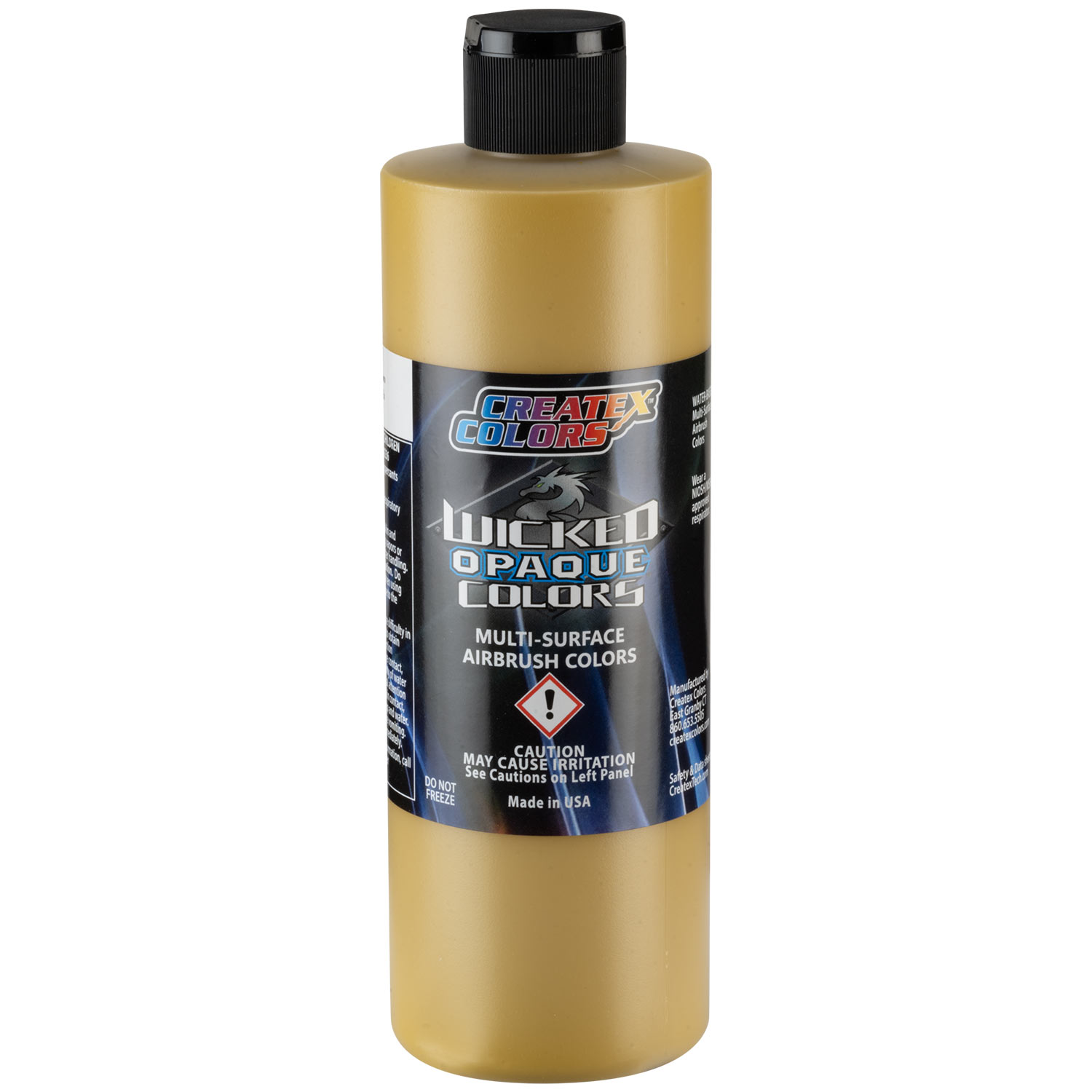 Createx Wicked Opaque Colors Raw Sienna, 16 oz.