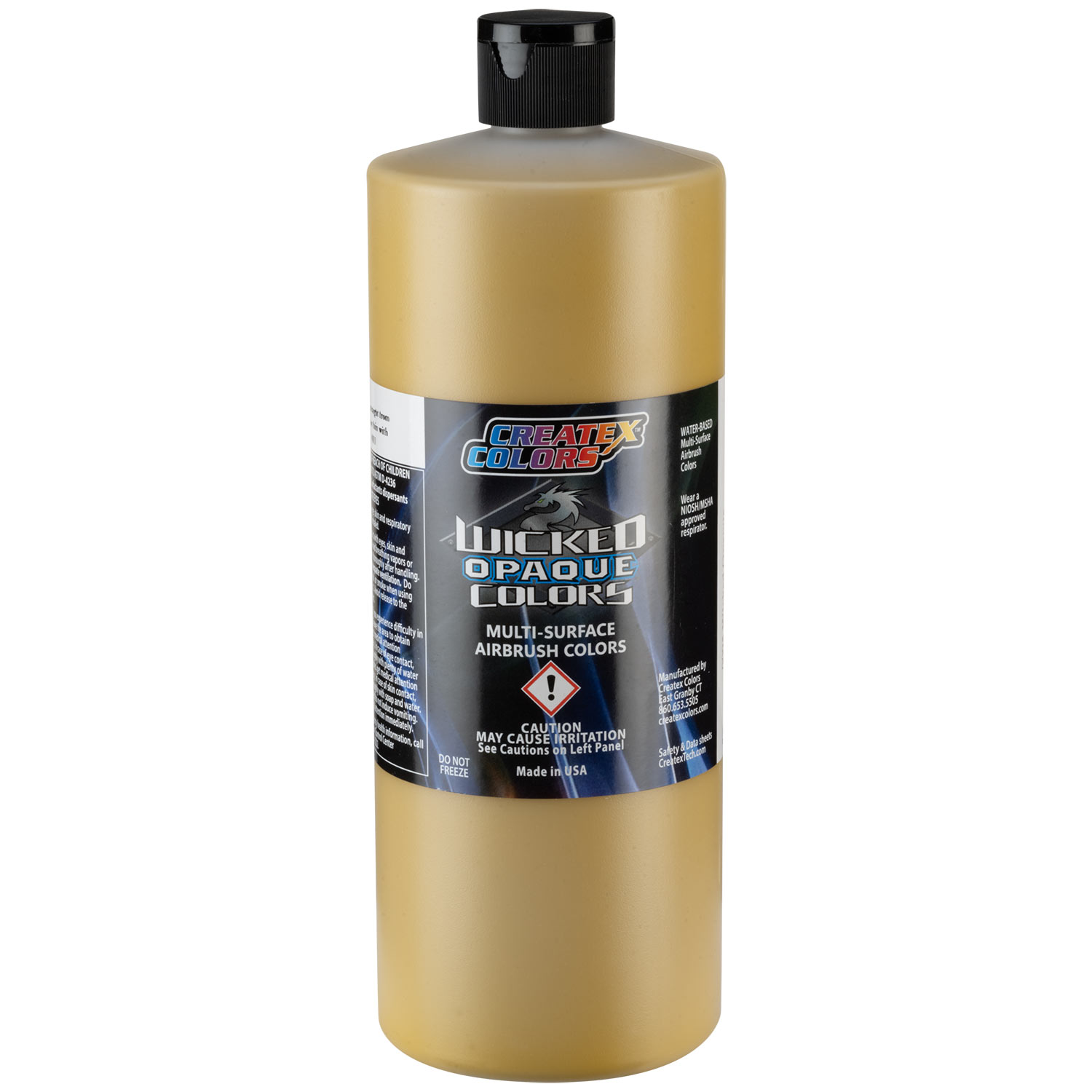 Createx Wicked Opaque Colors Raw Sienna, 32 oz.