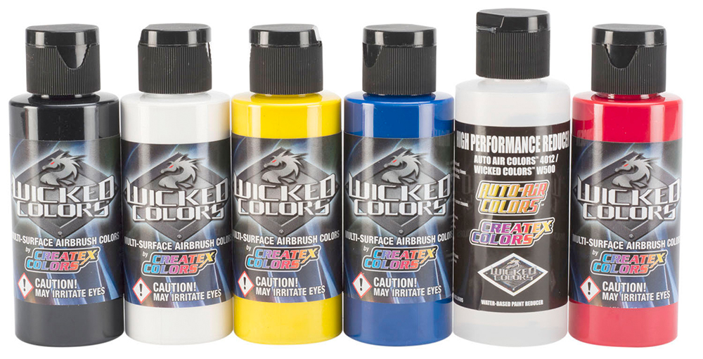 Createx Wicked Colors Primary Set, 2 oz.