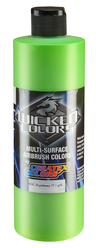 Createx Wicked Colors Pearl Lime Green, 16 oz.