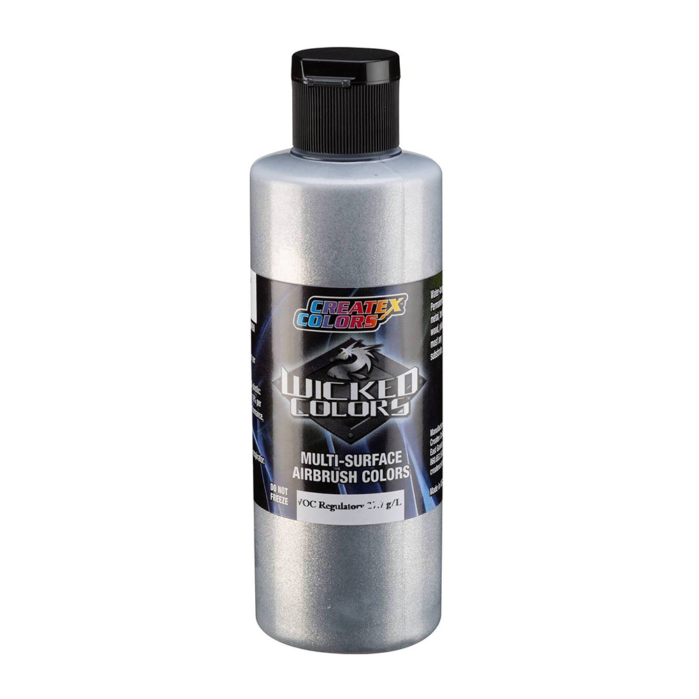 Createx Wicked Colors Aluminum, Medium, 4 oz. Anest IwataMedea, Inc.