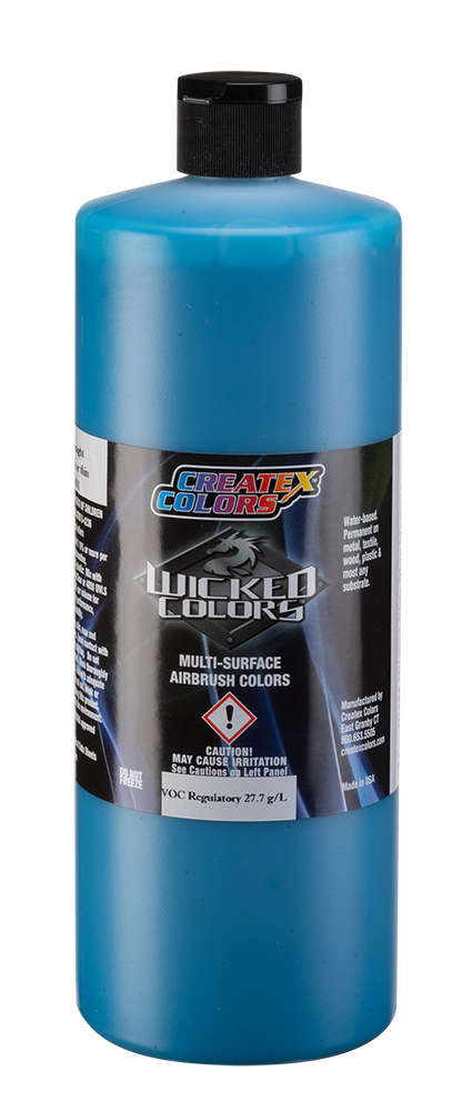 Createx Wicked Colors Flair Green/Blue, 32 oz.