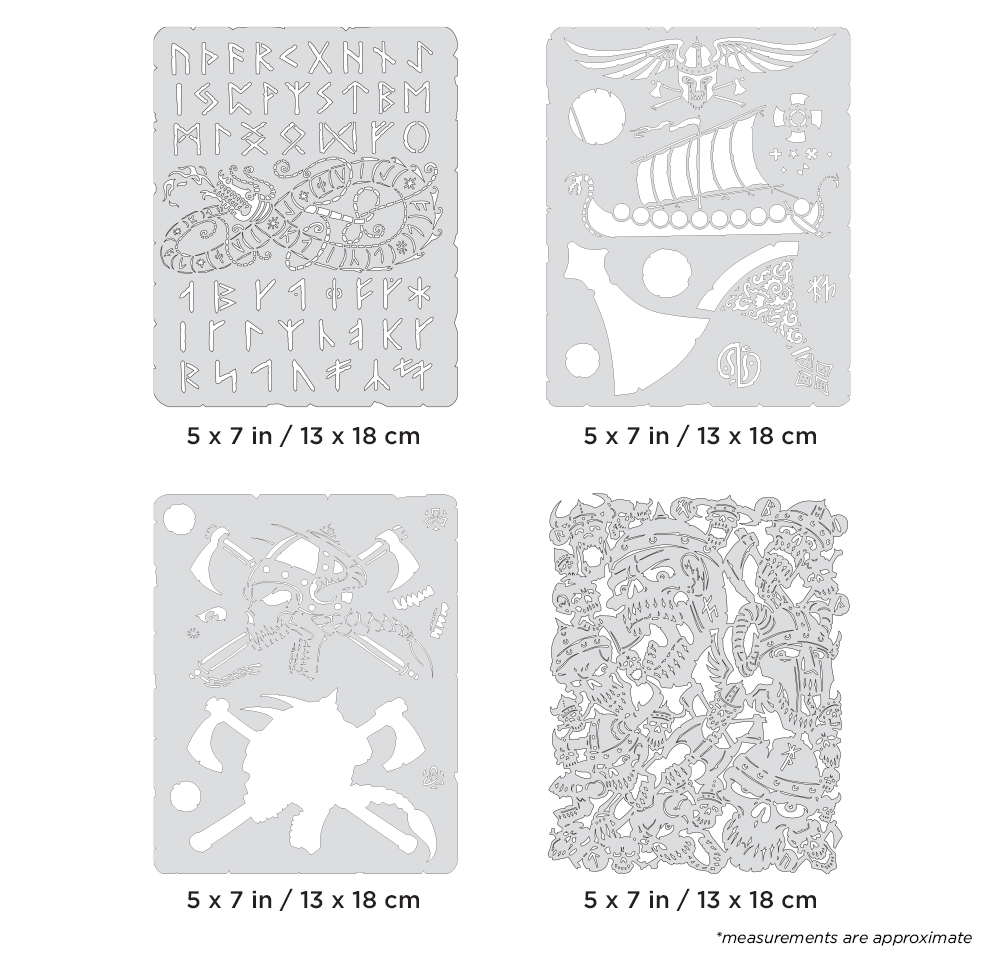 Artool Viking FX Mini Series Freehand Airbrush Template Set by Craig Fraser