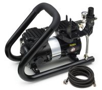 Iwata Power Jet Plus Tubular 110-120V Airbrush Compressor product imagery